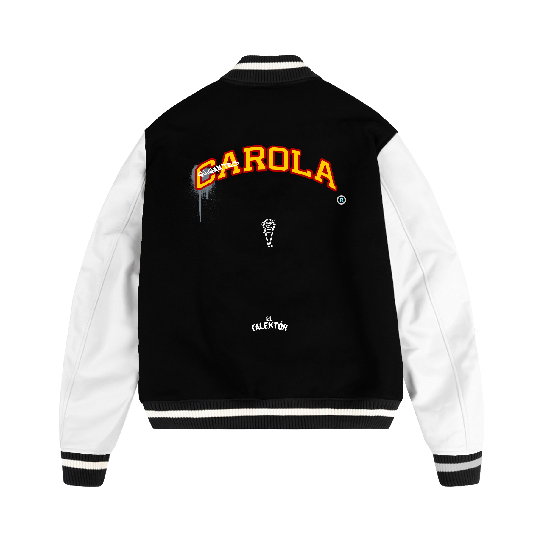 Abrigo Blanco y Negro Varsity Apolo