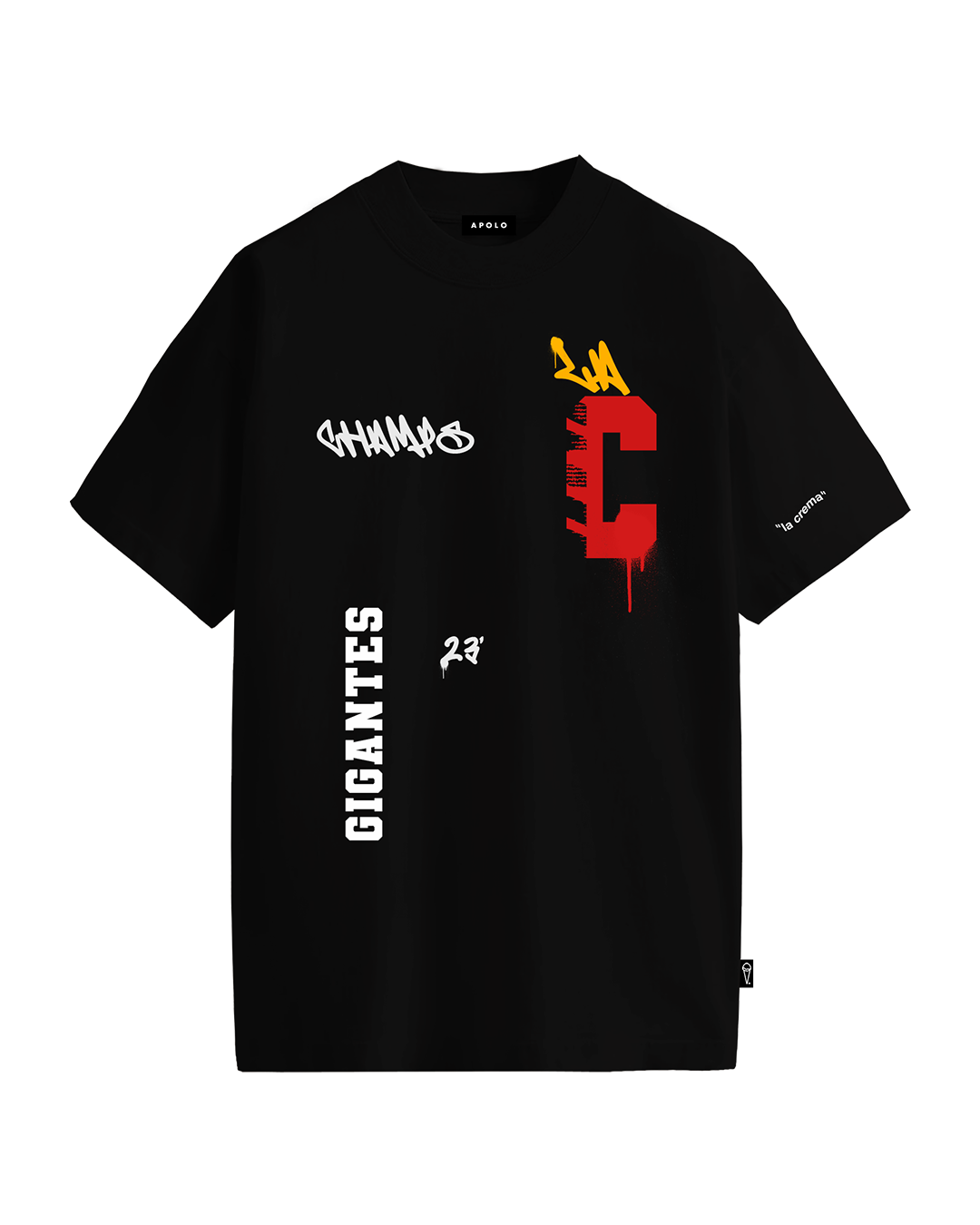 T-Shirt Negro La C Champs  G x A