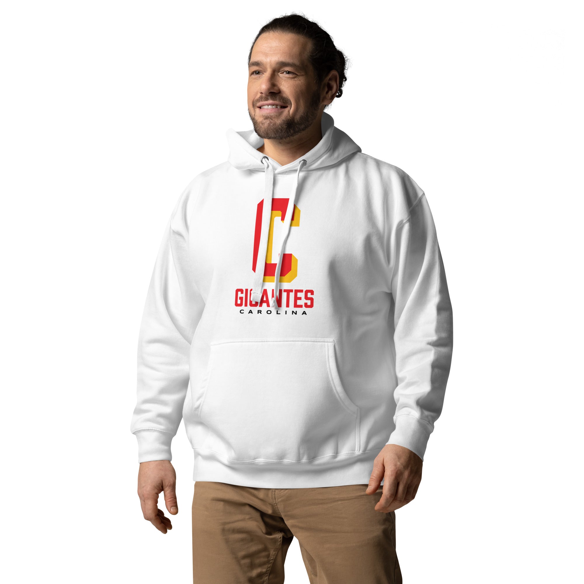 Gigantes de Carolina Logo hoodie blanco